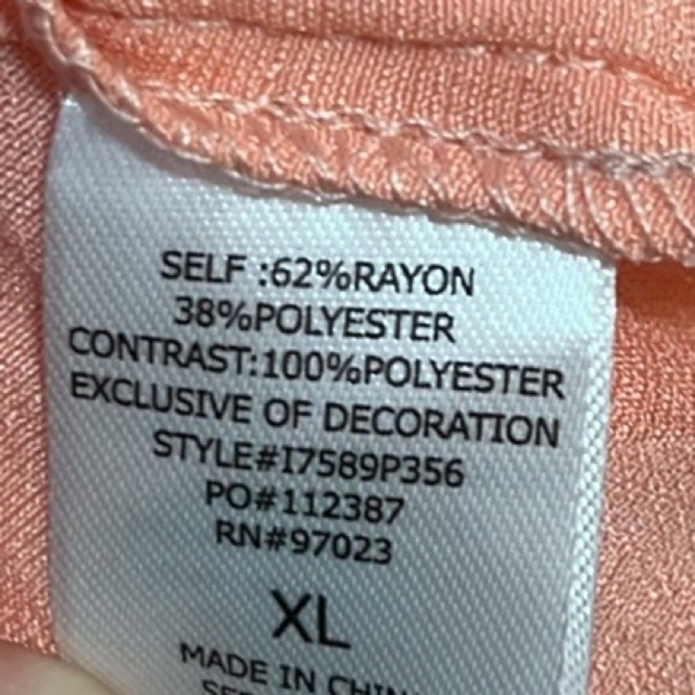 Miken Junior's Tie Back Dress Cover Up Swimsuit Orange. Size XL - Picture 7 of 9